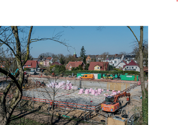 Neubau mit Sporthalle, Klassenräumen und Fachräumen
